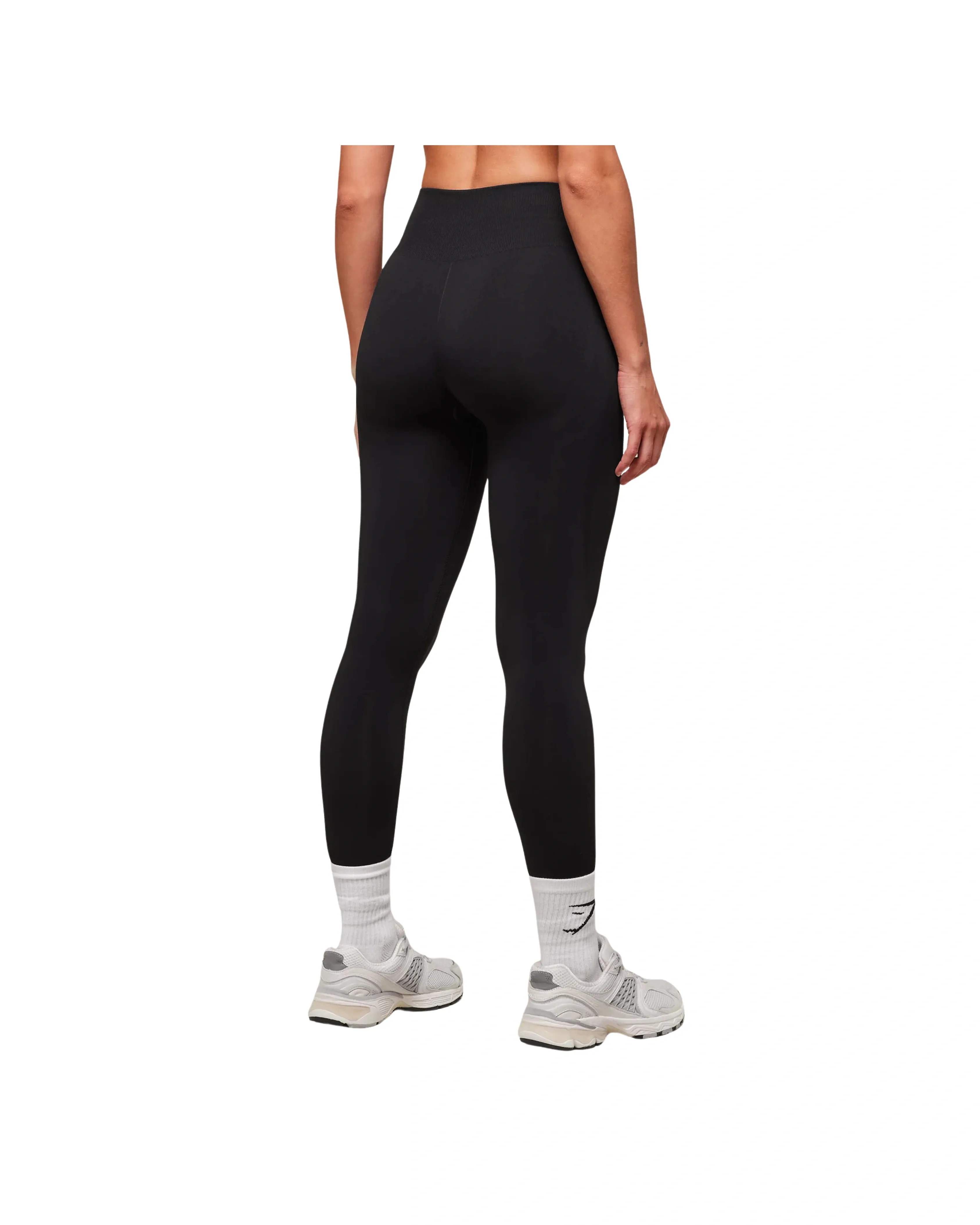 Gymshark Everyday Seamless Graphic Leggings Regular Black - HypeFly India View 2