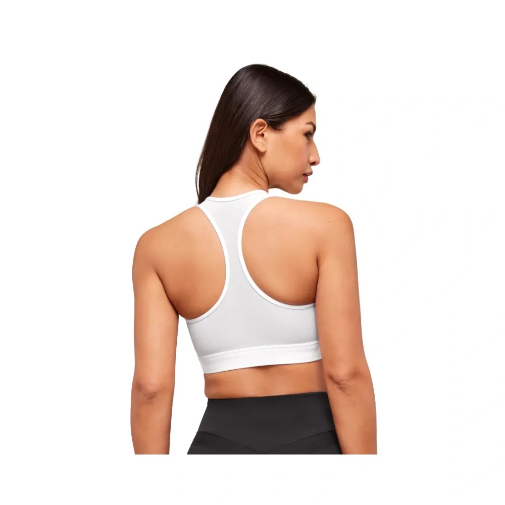 Gymshark Square Neck Sports Bra - Medium Support White  - HypeFly India View 2