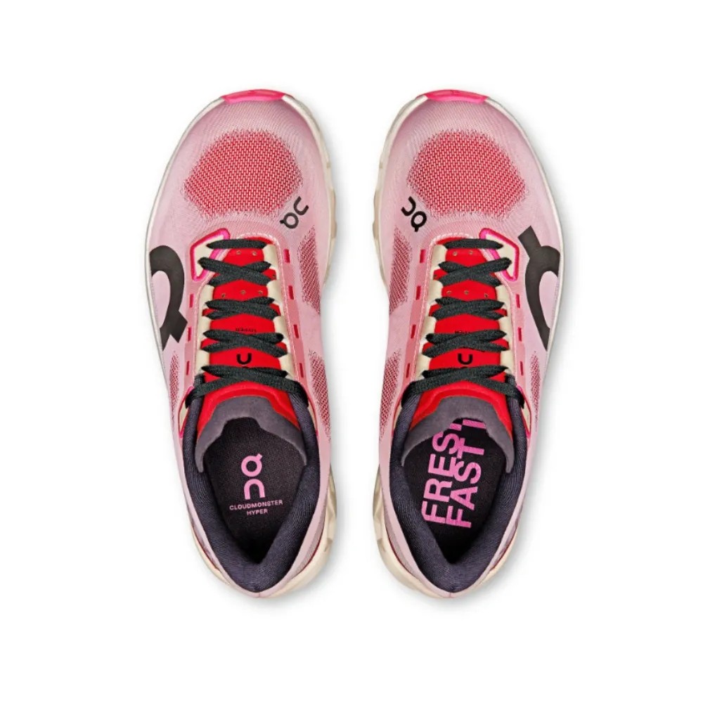  On Running Cloudmonster Hype Red | Cream - HypeFly India View 2