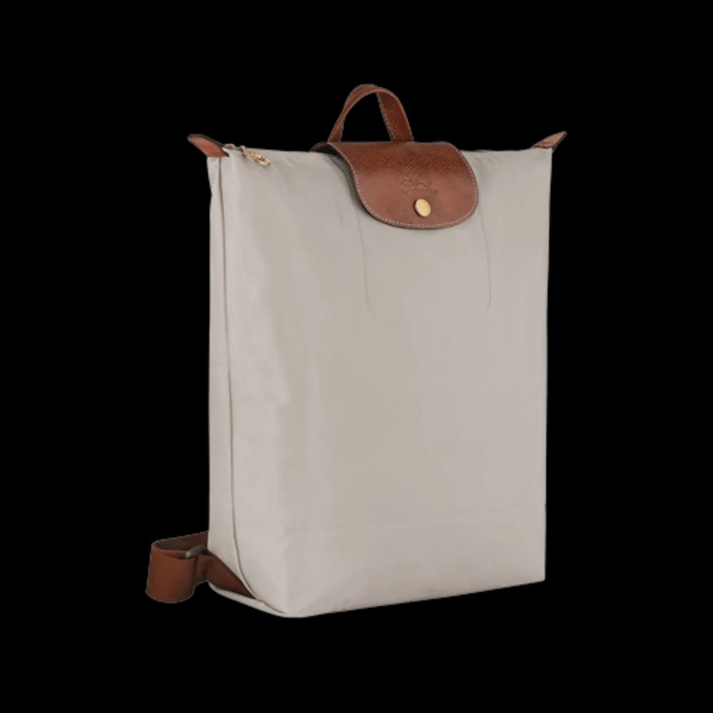 Longchamp Le Pliage Original M Backpack Pebble - Recycled canvas - HypeFly India View 3