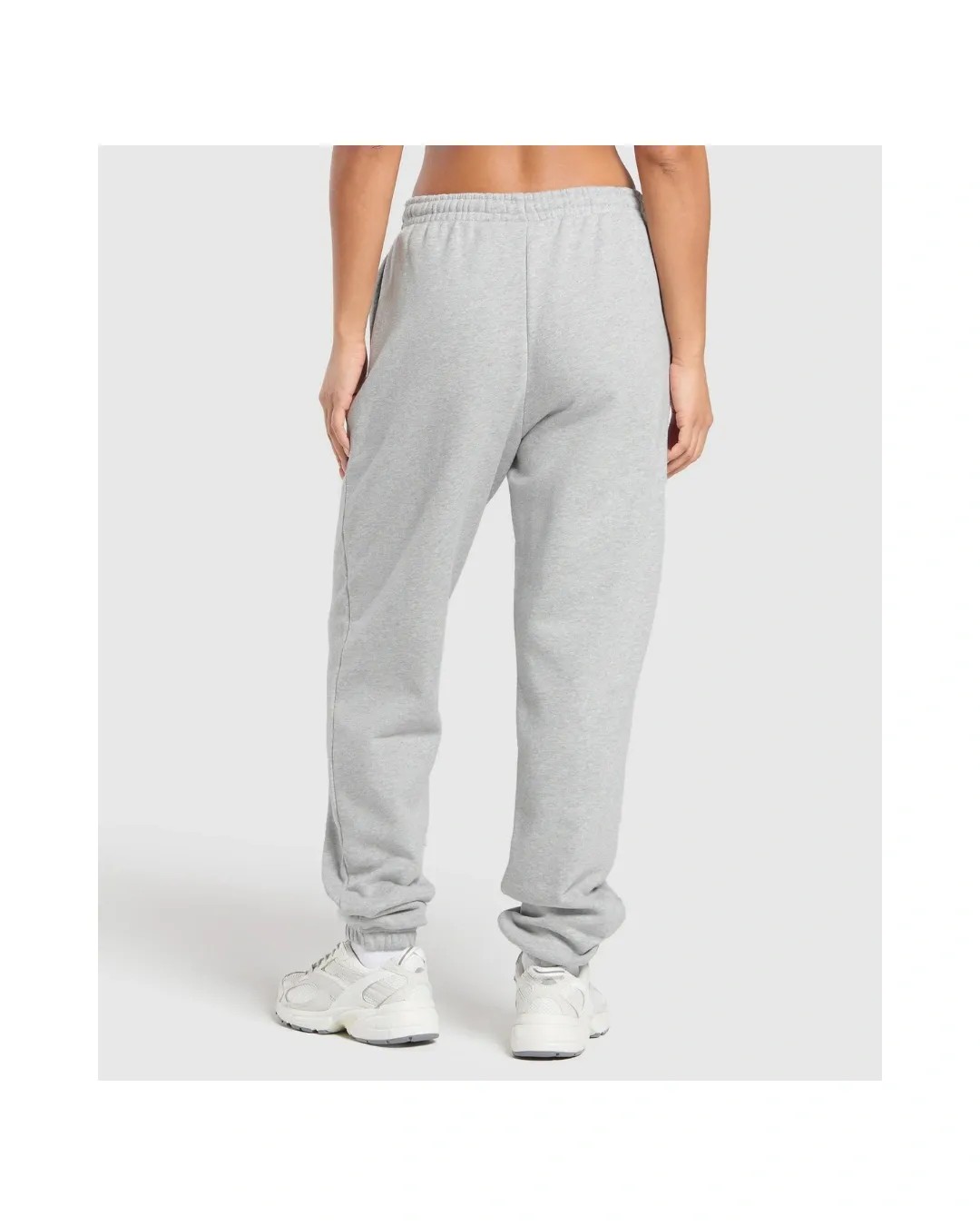 Gymshark Rest Day Sweats 2.0 Joggers Light Grey Core Marl - HypeFly India View 2