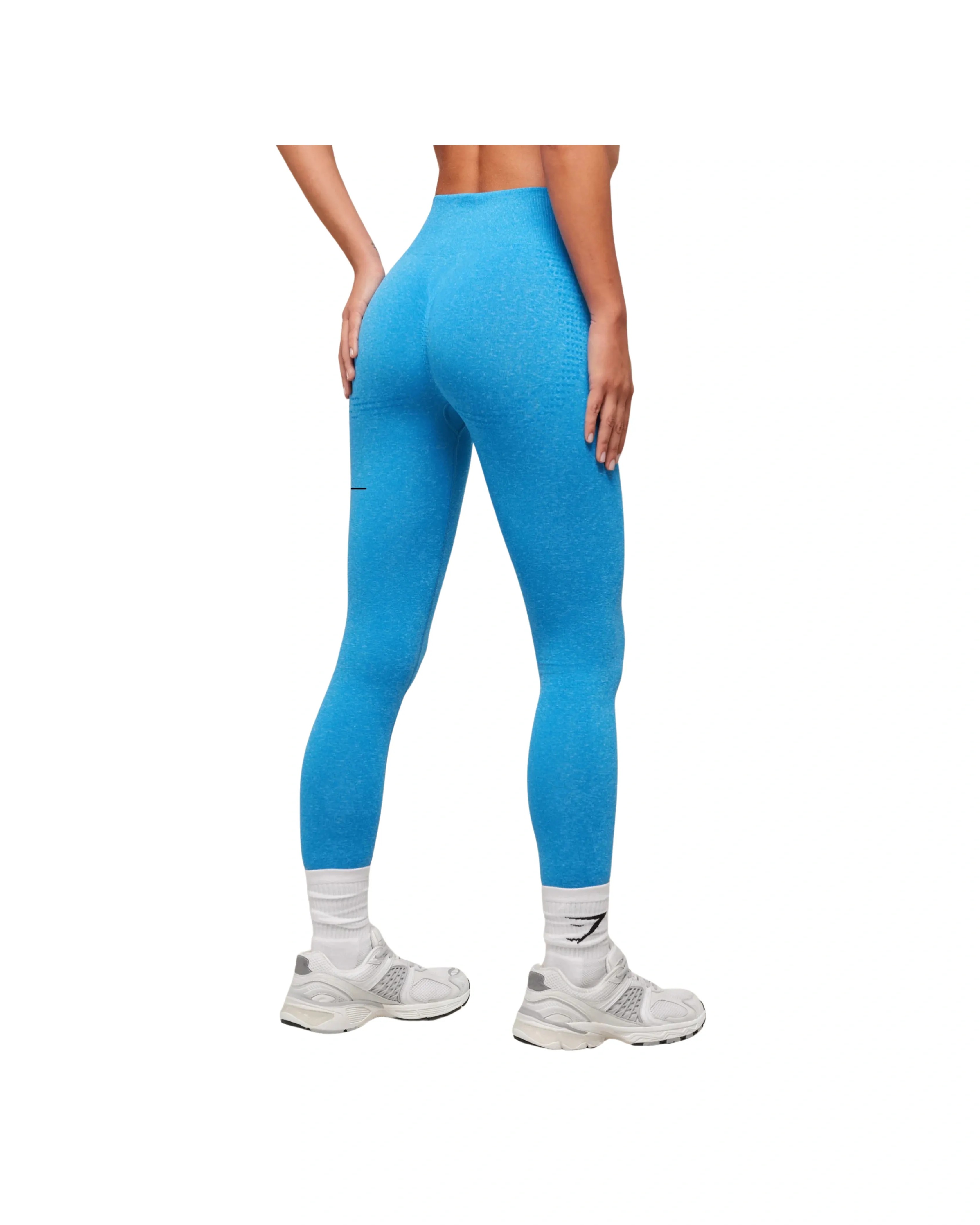 Gymshark Vital Soft Legging Regular Electric Blue/Marl - HypeFly India View 2