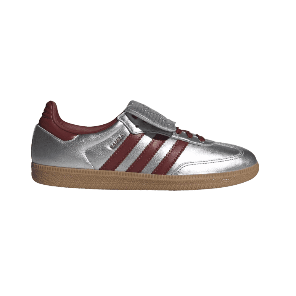 Adidas Samba LT Silver Metallic Ruby Gum - HypeFly India View 1