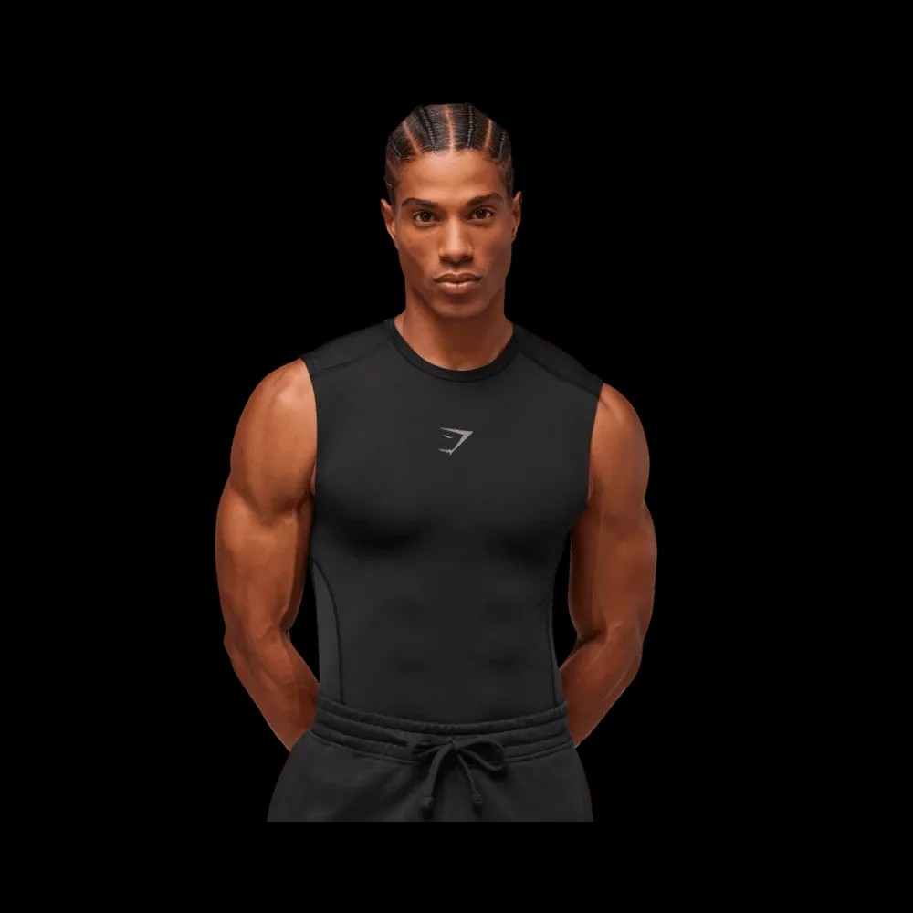 Gymshark Element Tank Black - HypeFly India View 3