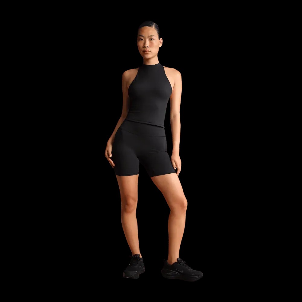 Nike X Skims Matte Women's High-Waisted 5" Biker Shorts Obsidian - HypeFly India View 2
