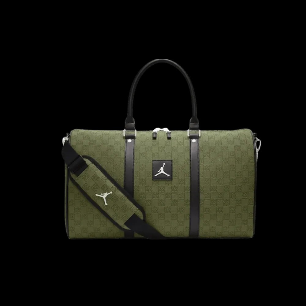 Jordan Monogram Duffle 25L Bag - Green - HypeFly India View 1