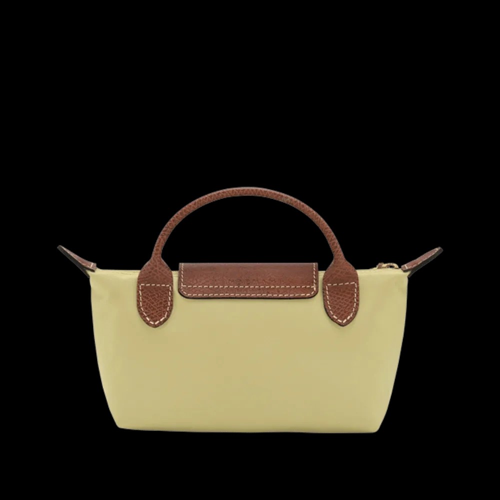 Longchamp Le Pliage Original Pouch with handle Pistachio - Recycled canvas - HypeFly India View 3