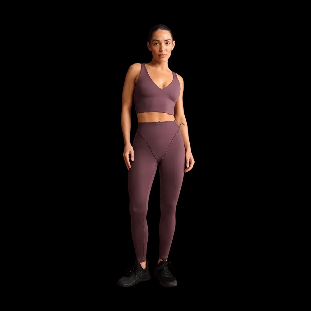 Nike X Skims Matte Women's High-Waisted V-Line 26" Leggings CURRANT - HypeFly India View 4