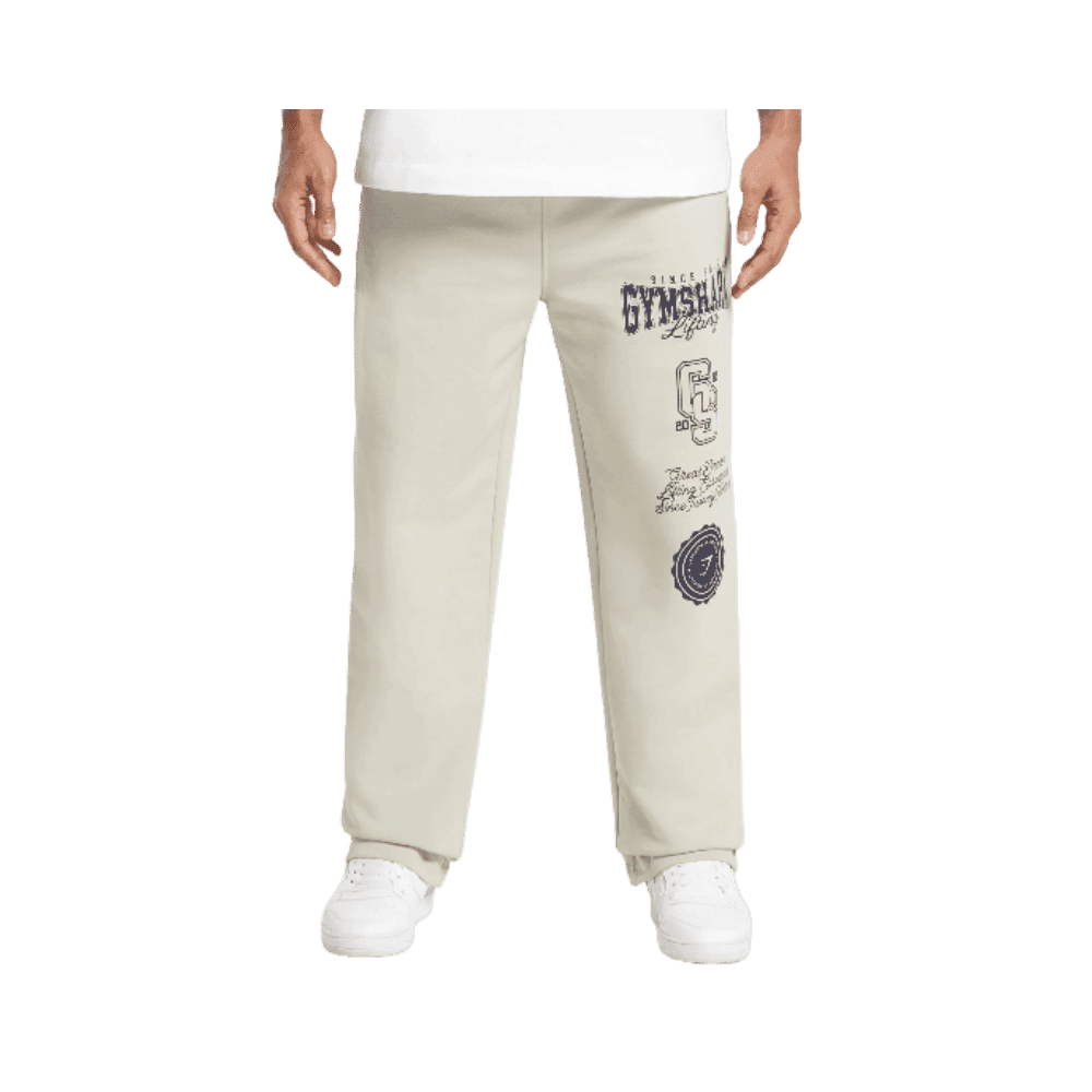 Gymshark Lifting Essentials Straight Leg Pant Pebble Grey - HypeFly India View 1