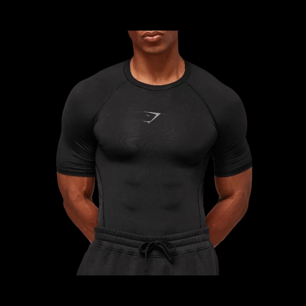 Gymshark Element Baselayer T-Shirt Black  - HypeFly India View 5