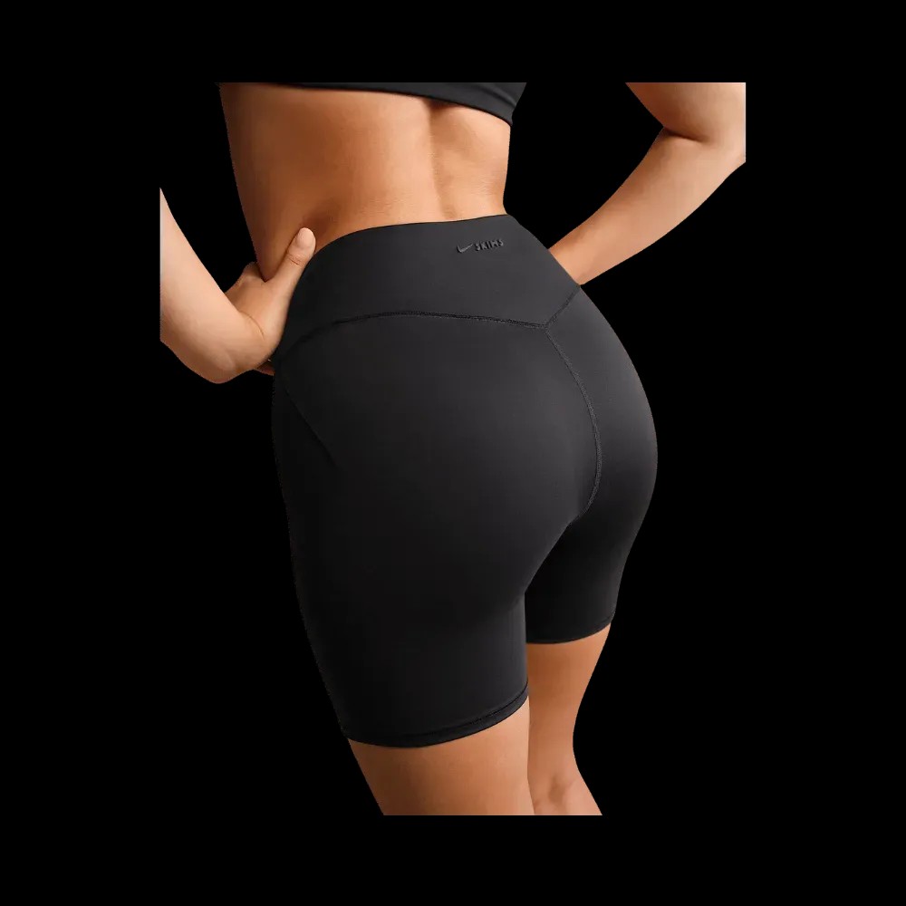 Nike X Skims Matte Women's High-Waisted 5" Biker Shorts Obsidian - HypeFly India View 4