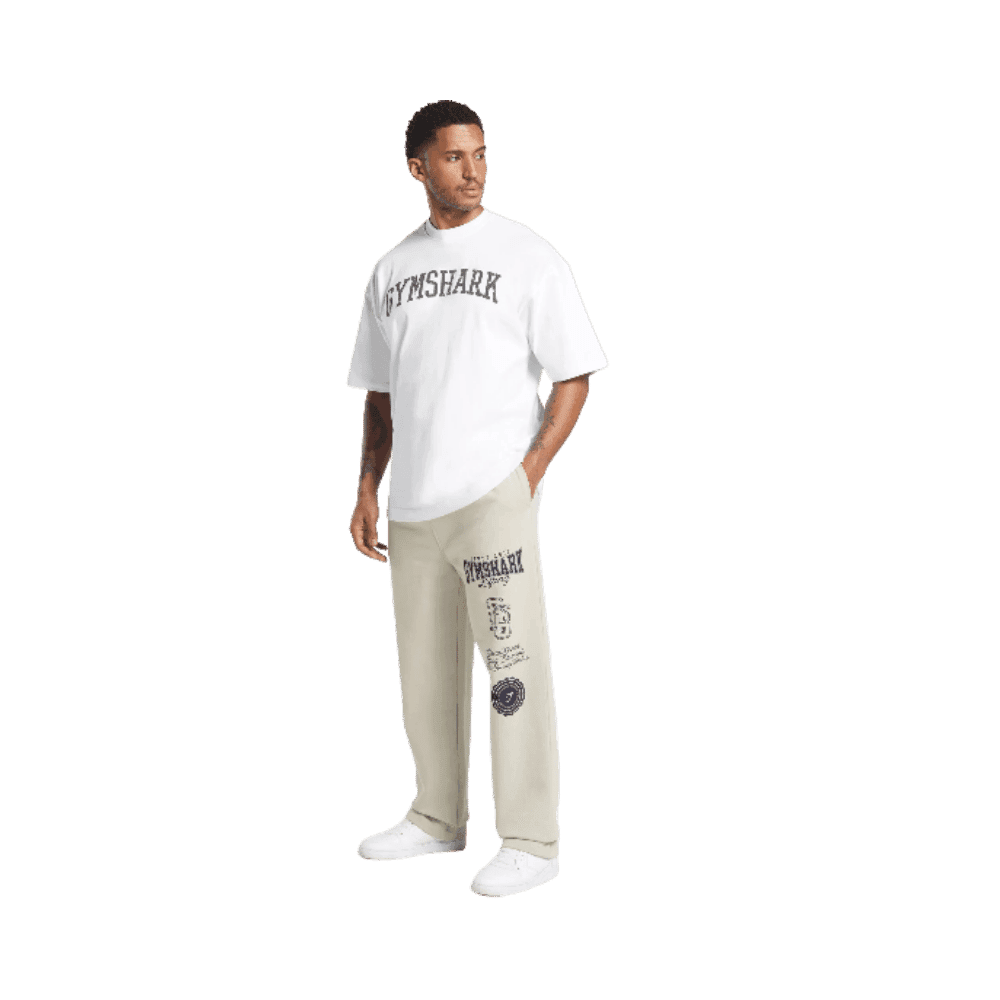 Gymshark Lifting Essentials Straight Leg Pant Pebble Grey - HypeFly India View 2