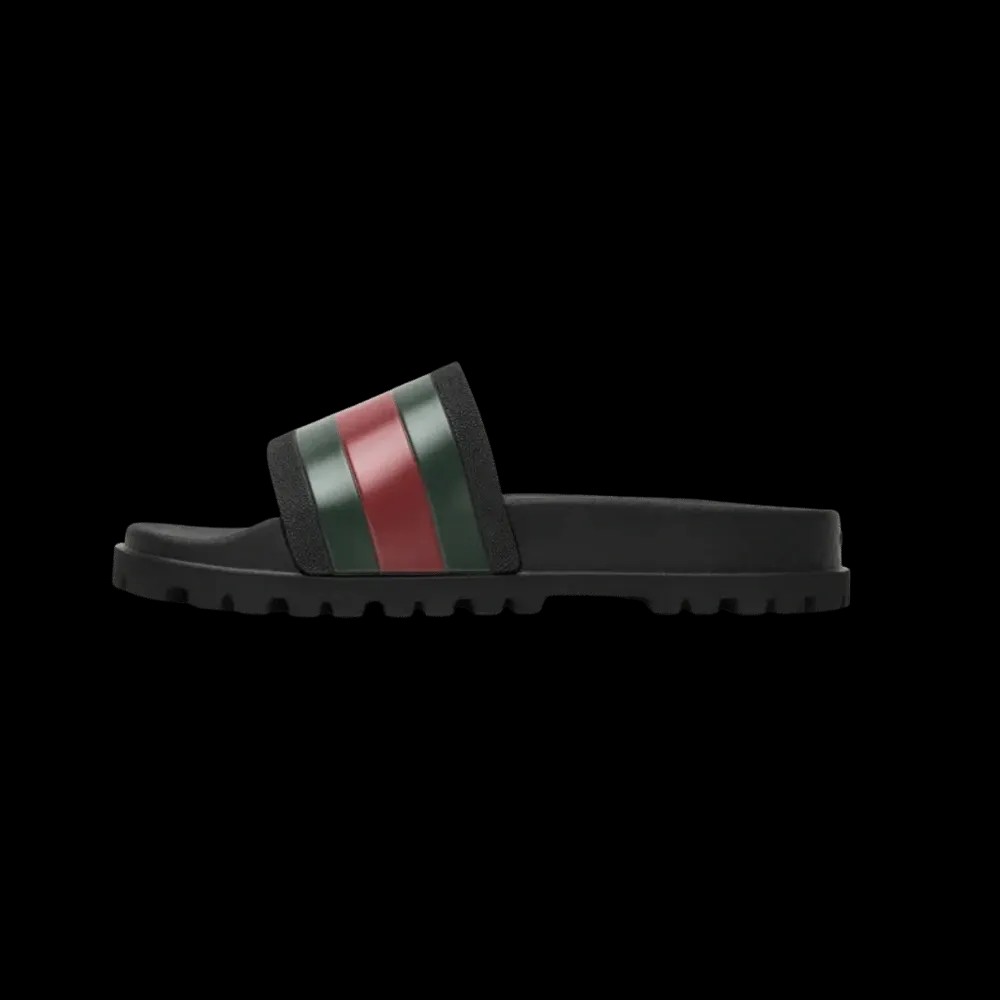 GUCCI WEB SLIDE SANDAL BLACK - HypeFly India View 4