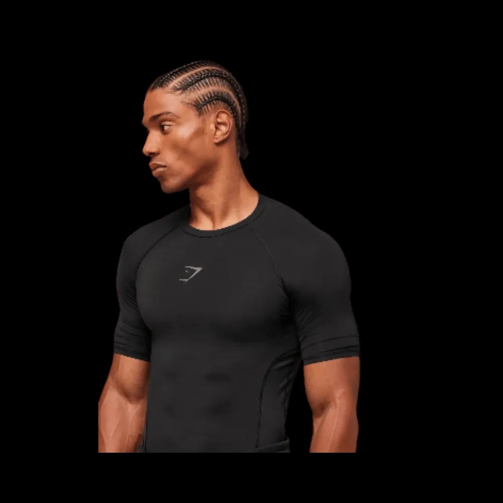 Gymshark Element Baselayer T-Shirt Black  - HypeFly India View 3