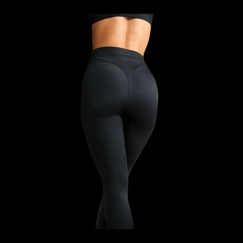 Nike x Skims Shine Women's High-Waisted V-Panel 26" Leggings Obsidian - HypeFly India View 5