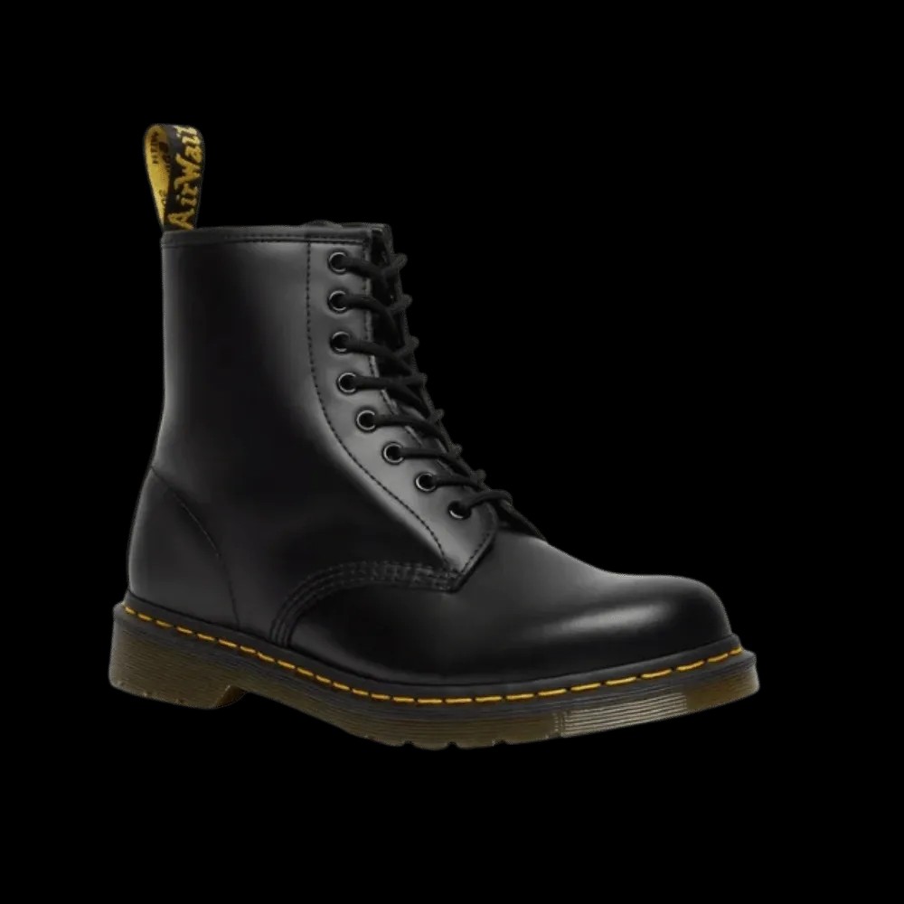 Dr Martens 1460 Smooth Leather Lace Up Boots Black - HypeFly India View 2