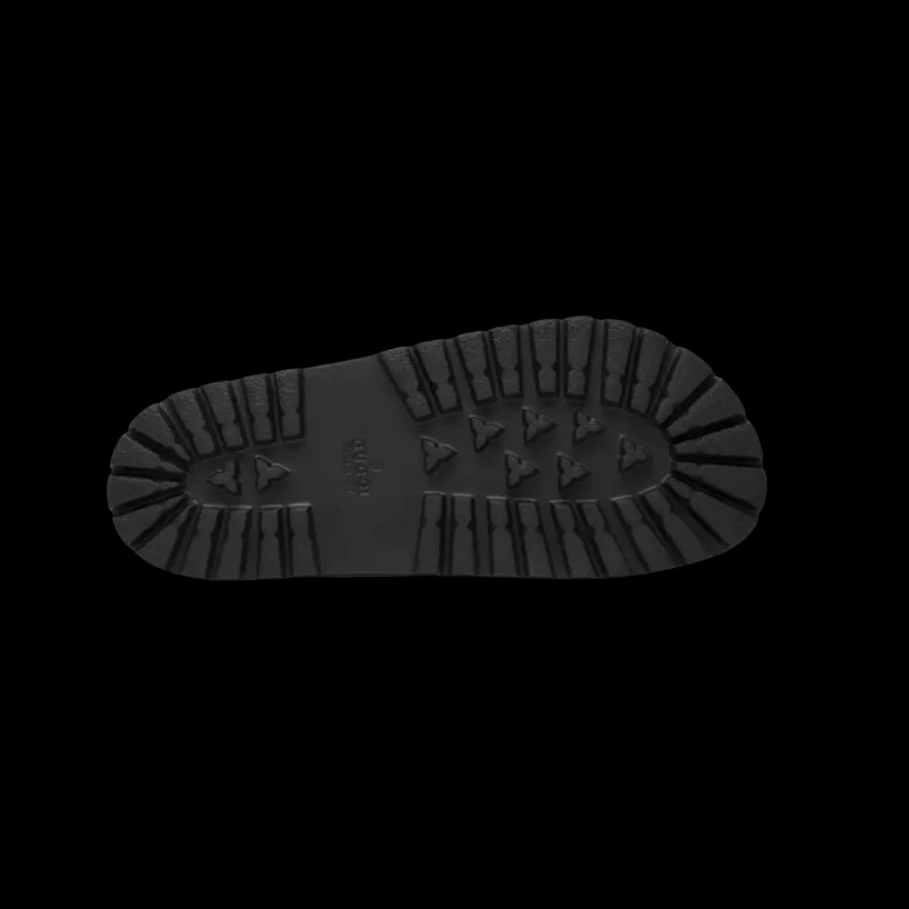 GUCCI WEB SLIDE SANDAL BLACK - HypeFly India View 2