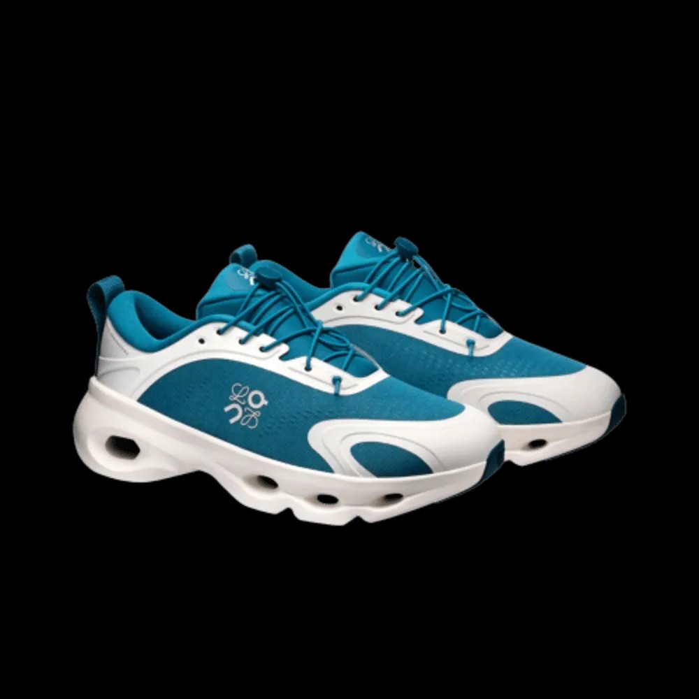 Loewe x On Running Cloudsolo Teal Eggshell - HypeFly India View 3