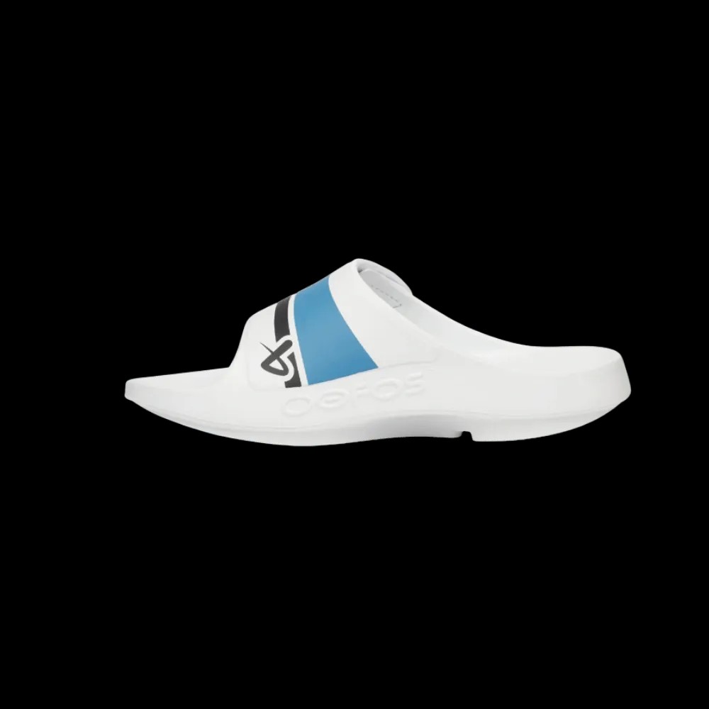 Oofos BAUER/OOFOS OOahh Sport Flex Sandal – White - HypeFly India View 2