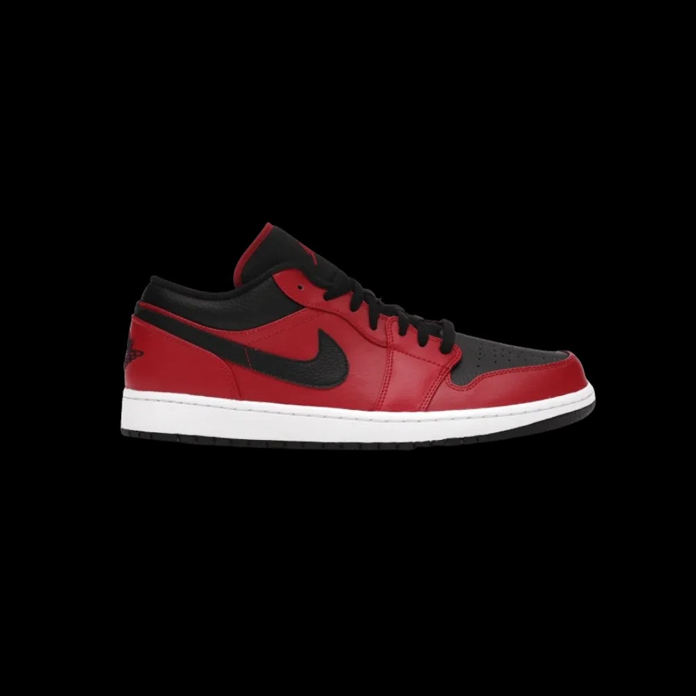  Jordan 1 Low 'Reverse Bred Pebbled Swoosh' - HypeFly India View 1