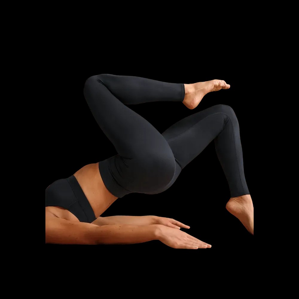 Nike x Skims Shine Women's High-Waisted V-Panel 26" Leggings Obsidian - HypeFly India View 2