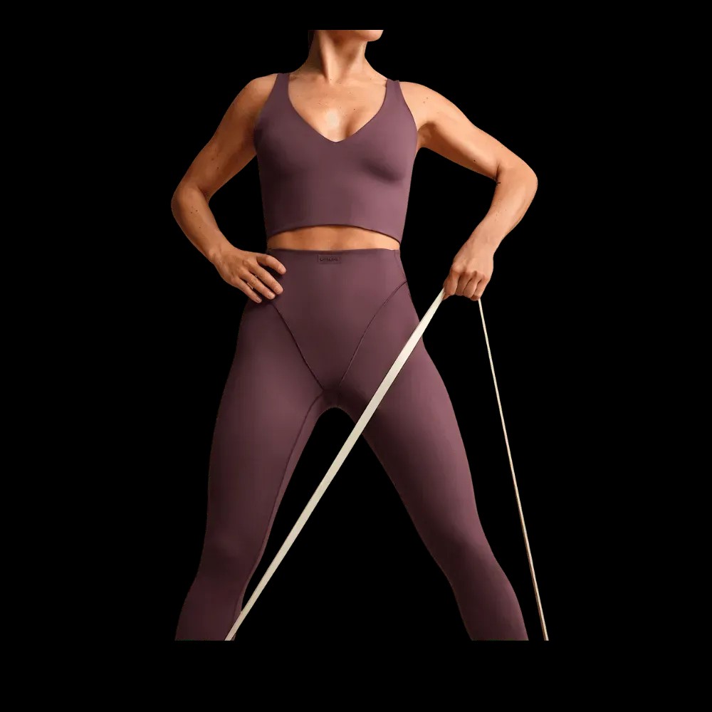 Nike X Skims Matte Women's High-Waisted V-Line 26" Leggings CURRANT - HypeFly India View 5