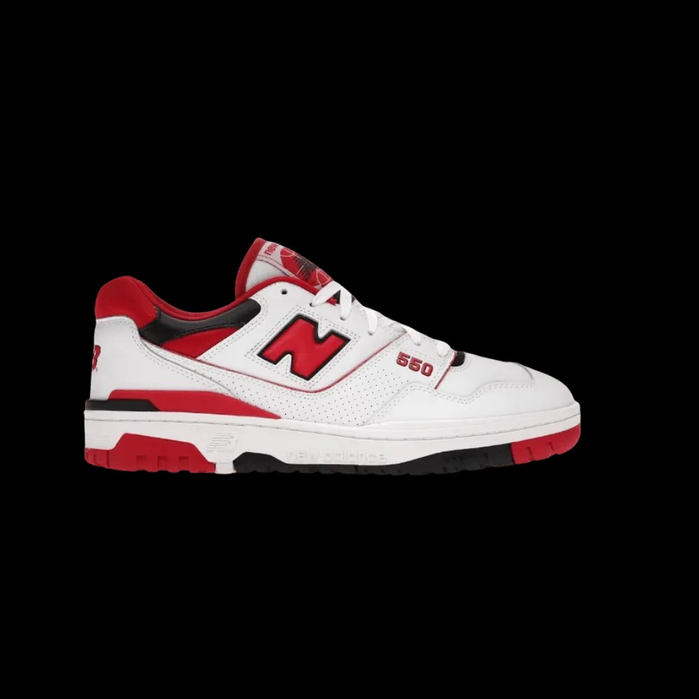 New Balance 550 White Red - HypeFly India View 1