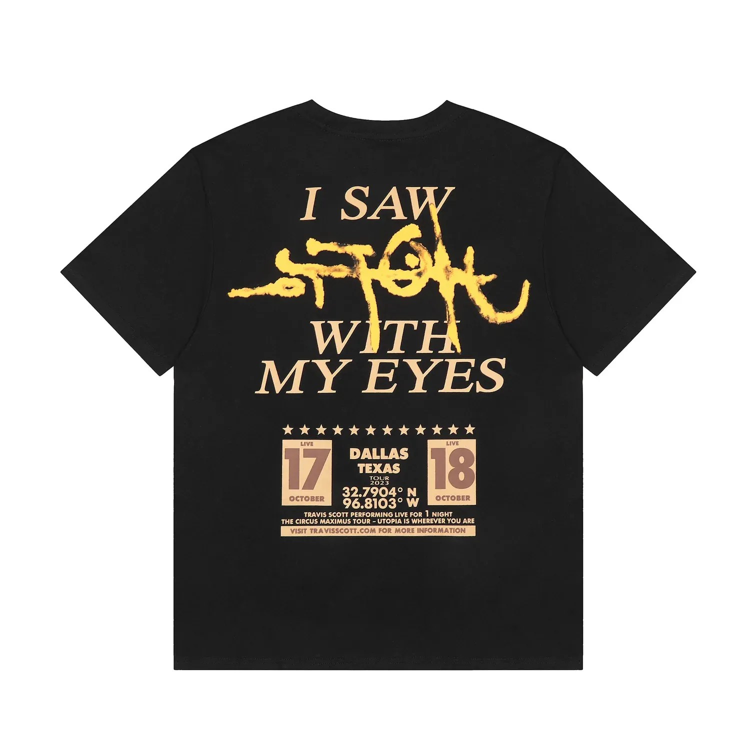 Travis Scott Utopia "My Eyes" T-Shirt - HypeFly India View 1