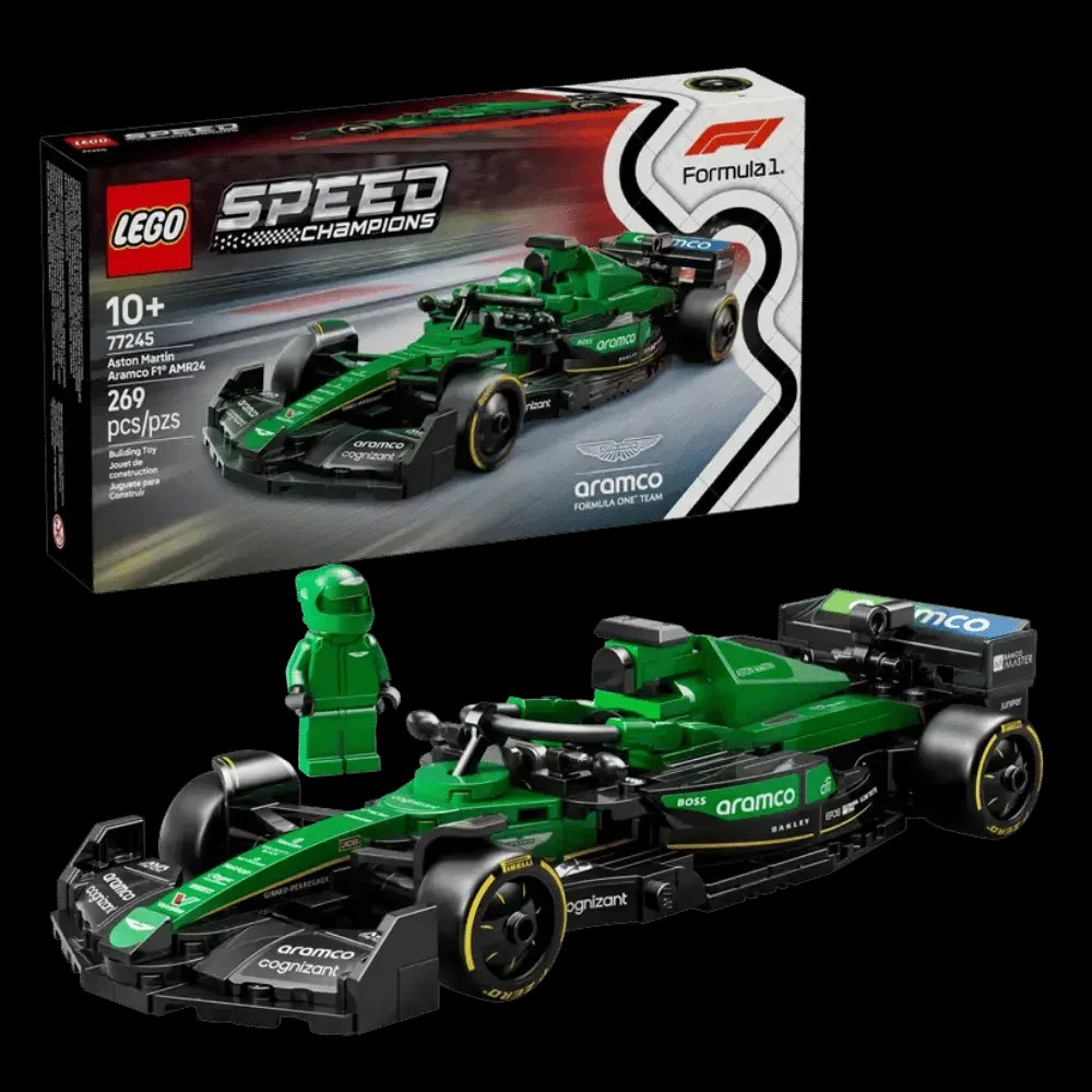 LEGO Aston Martin Aramco F1 AMR24 Race Car - HypeFly India View 1