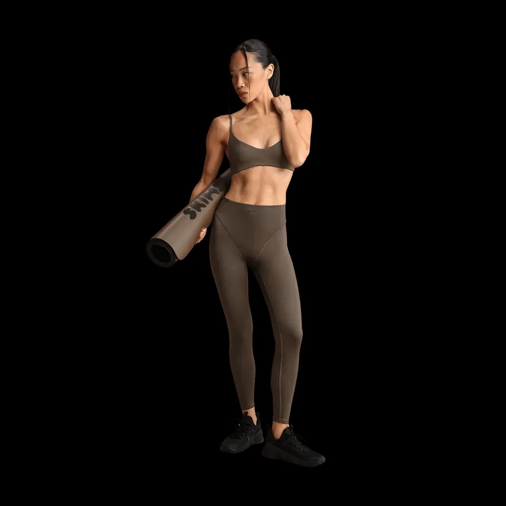 Nike X Skims Matte Women's High-Waisted V-Line 26" Leggings Dark Sepia - HypeFly India View 5