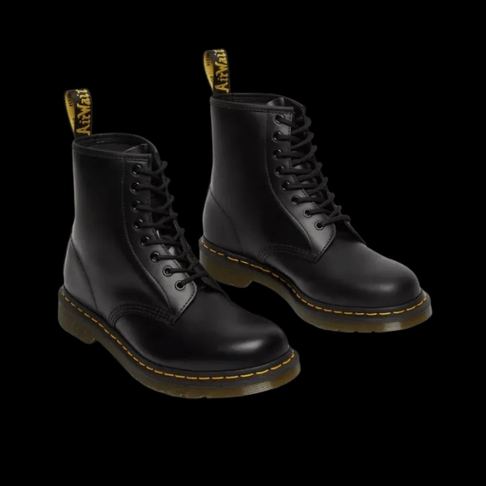 Dr Martens 1460 Smooth Leather Lace Up Boots Black - HypeFly India View 3