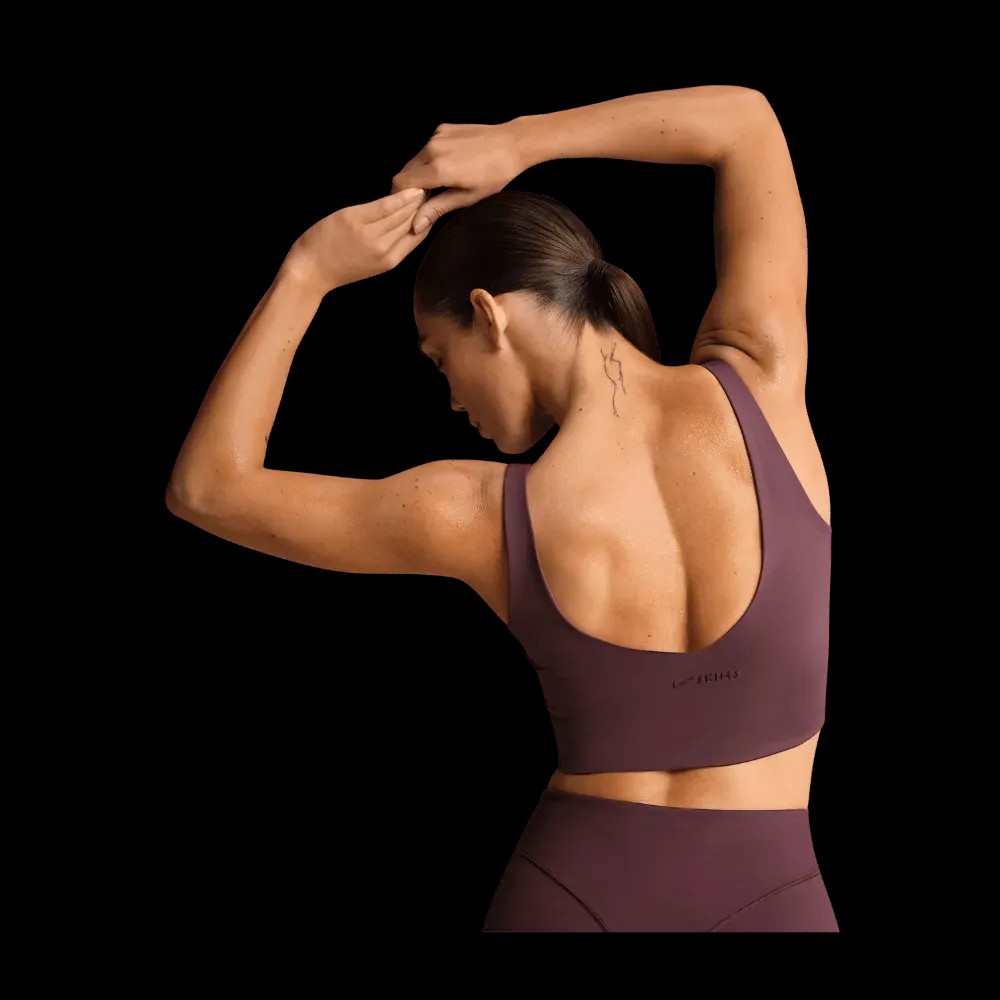 Nike X Skims Matte Women's V-Neck Long-Line Bra CURRANT - HypeFly India View 5