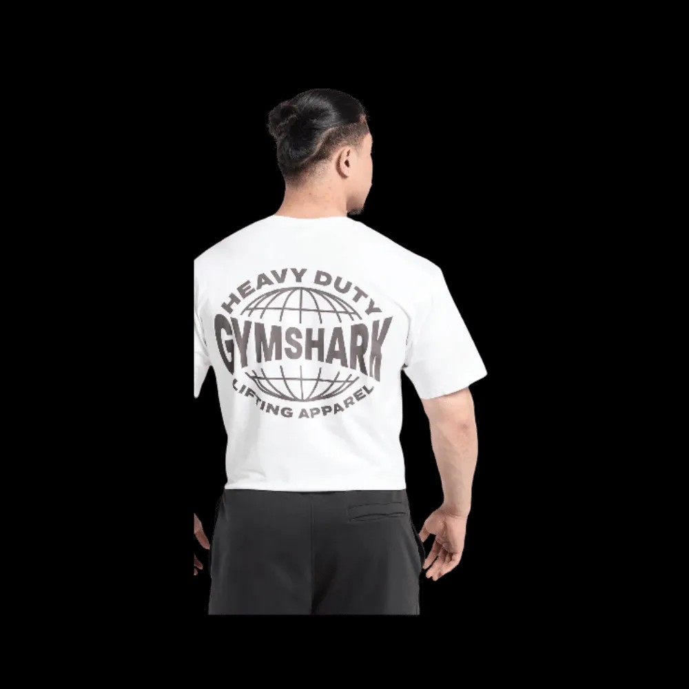 Gymshark Heavy Duty Apparel T-Shirt White - HypeFly India View 5