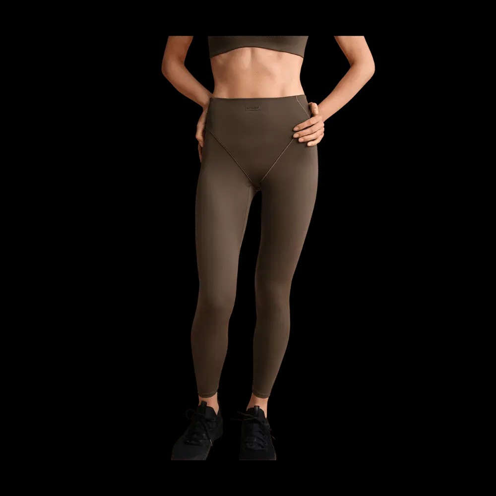 Nike X Skims Matte Women's High-Waisted V-Line 26" Leggings Dark Sepia - HypeFly India View 1