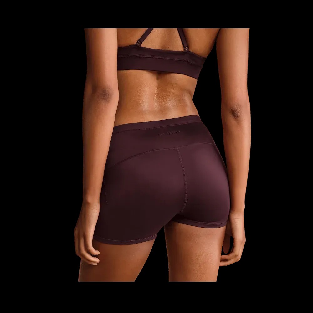 Nike x Skims Shine Women's Mid-Rise 2" Boyshorts with Drawcord PHOENIX  - HypeFly India View 5