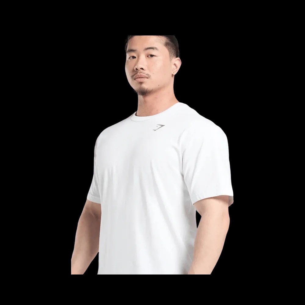 Gymshark Heavy Duty Apparel T-Shirt White - HypeFly India View 3