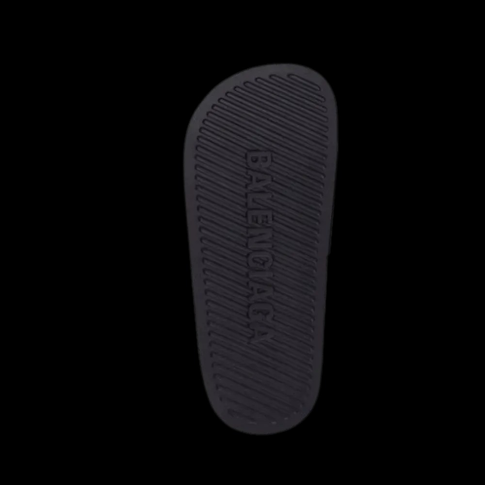 Balenciaga Pool Slides 'Black' - HypeFly India View 3