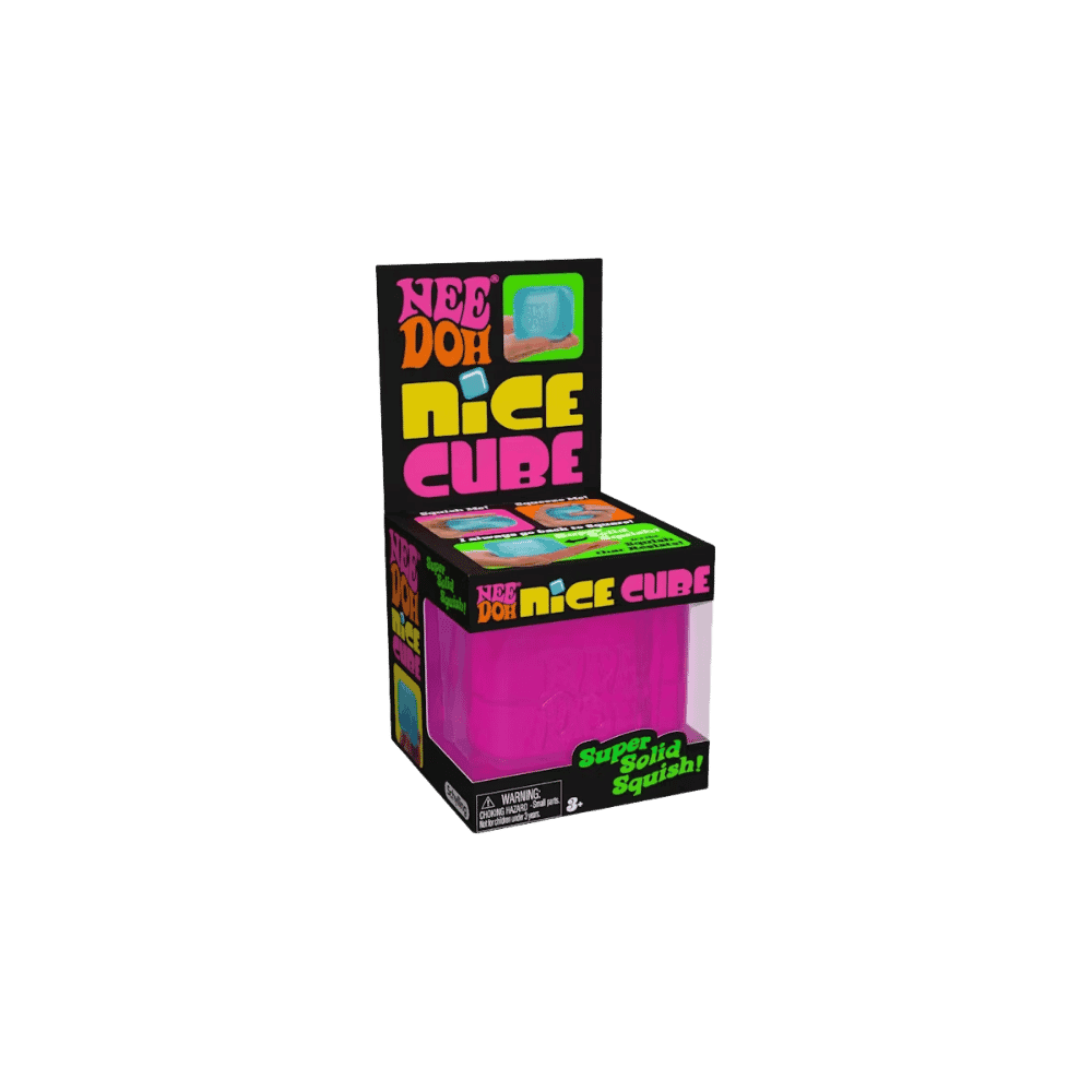 NeeDoh Nice Cube Squishy Fidget Toy Pink - HypeFly India View 1