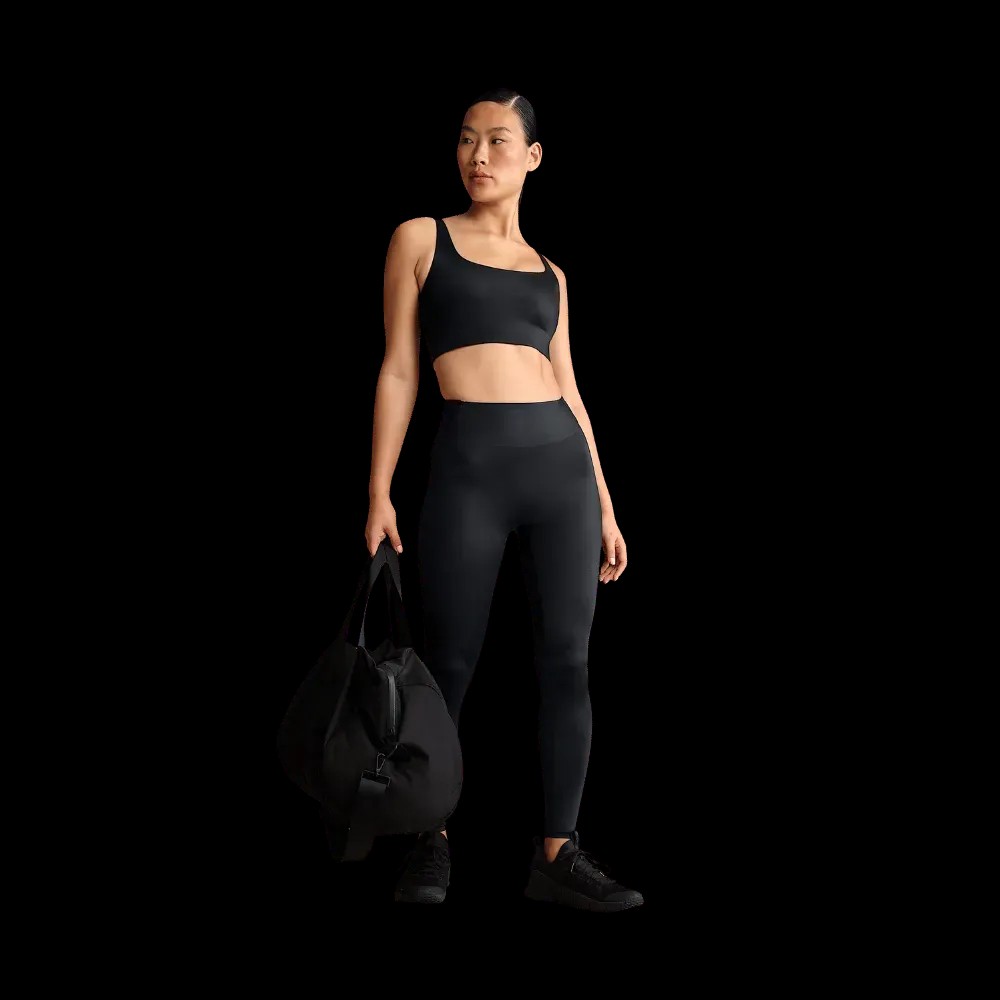 Nike x Skims Shine Women's Scoop-Neck Bra Top Obsedian - HypeFly India View 4