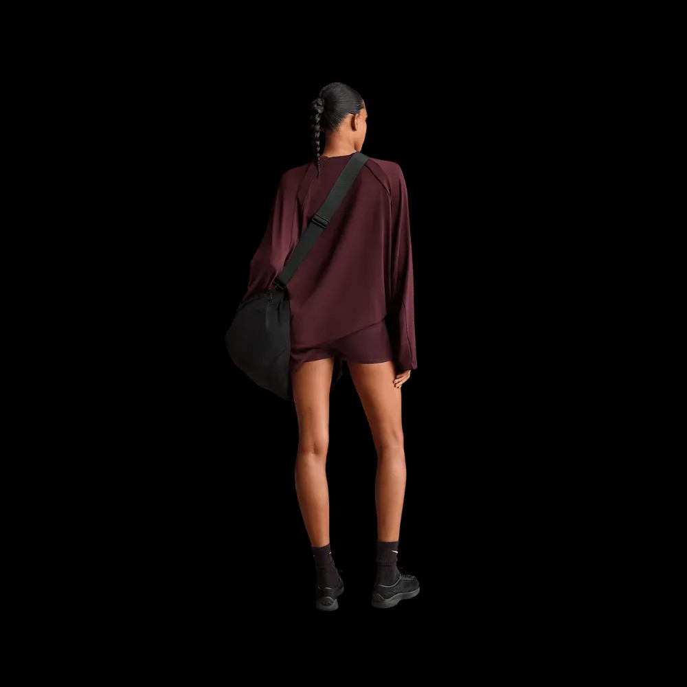 Nike x Skims Shine Women's Mid-Rise 2" Boyshorts with Drawcord PHOENIX  - HypeFly India View 4