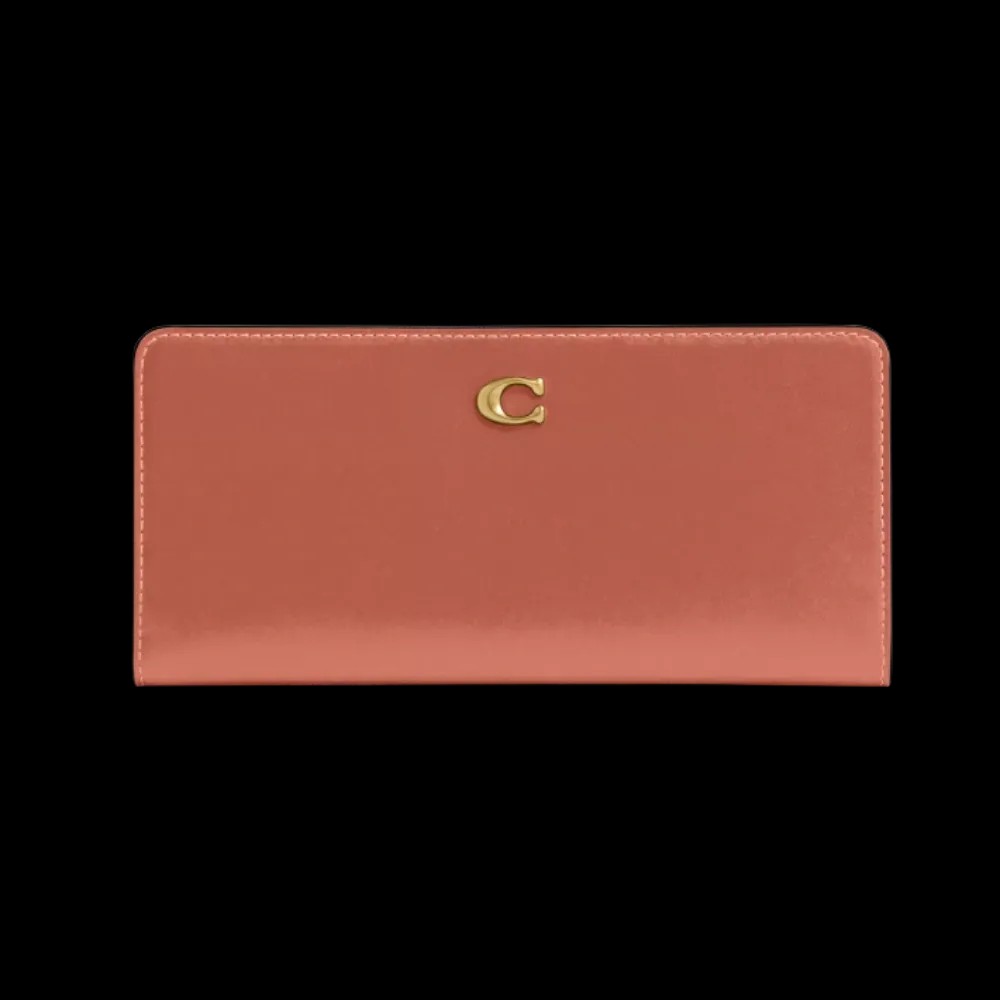 Coach Essential Slim Wallet Dark Peach - HypeFly India View 1