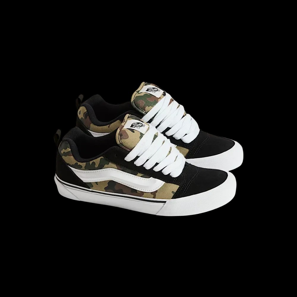 Vans Knu Skool Shoe Black And Green - HypeFly India View 5