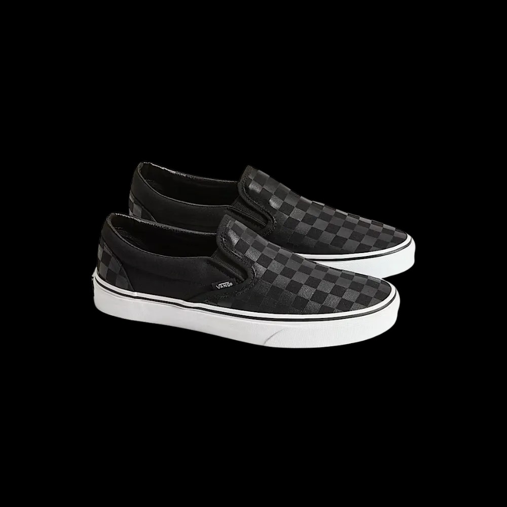 Vans Classic Slip-On Checkerboard Shoe Black - HypeFly India View 5