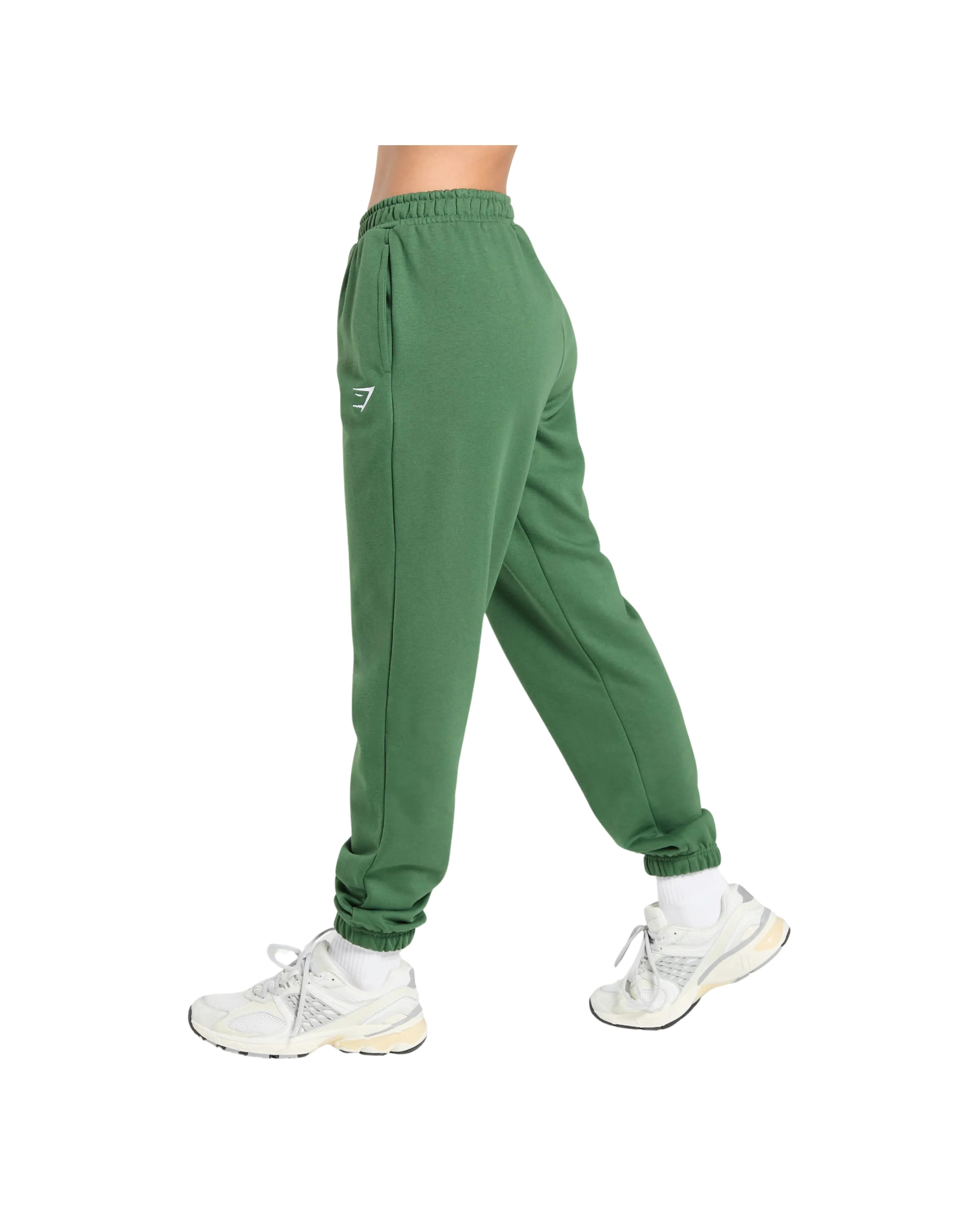 Gymshark Training Fleece Joggers Regular fit Classic Green - HypeFly India View 3