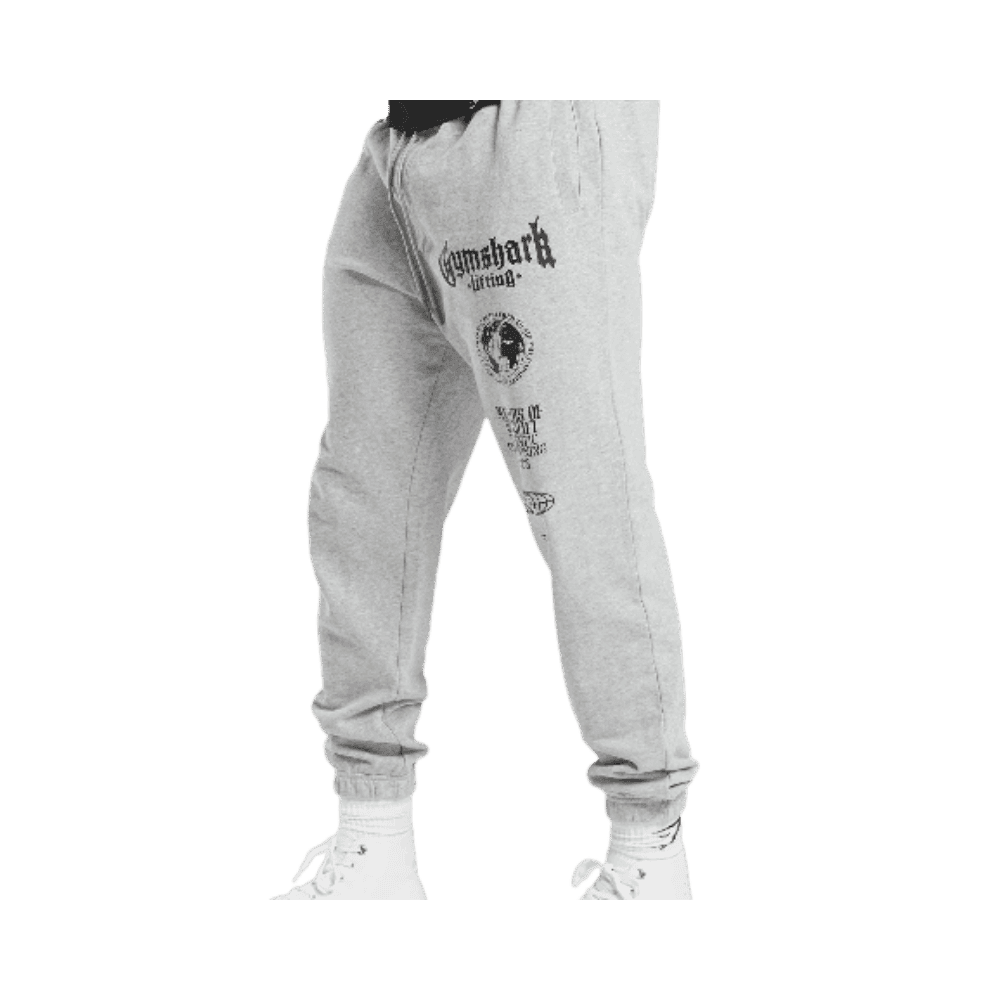 Gymshark Global Lifting Oversized Essential Joggers Grey - HypeFly India View 3