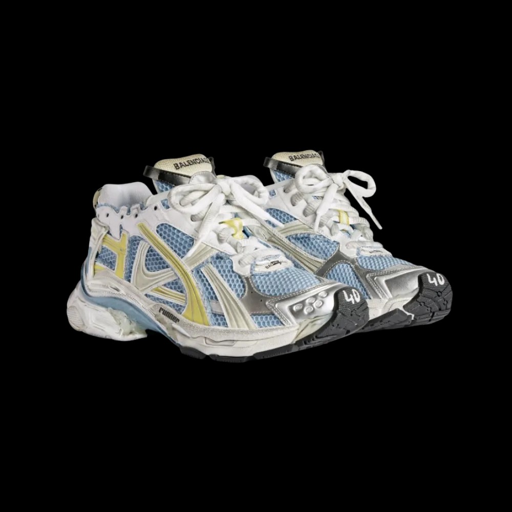 Balenciaga Runner Sneaker In Blue - HypeFly India View 5