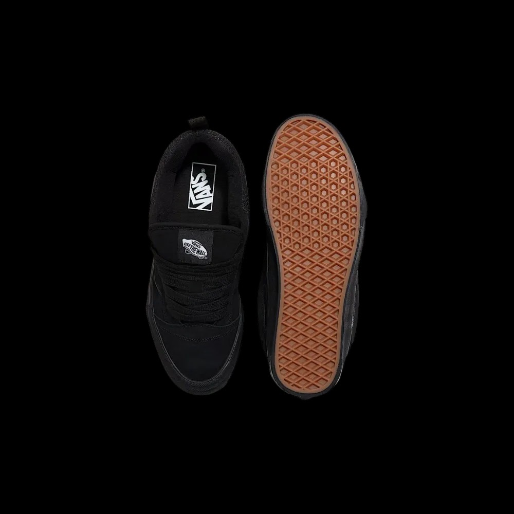 Vans Knu Skool Shoe ALL Black - HypeFly India View 3