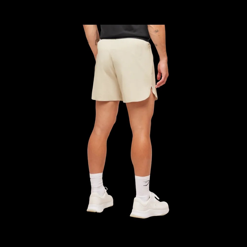GymShark Fit Repeat 6" Shorts Pebble Grey - HypeFly India View 3
