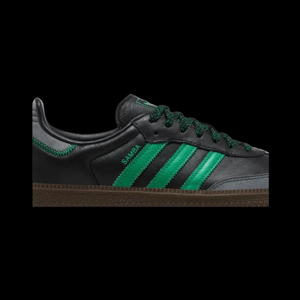 Samba OG 'Black Green' - HypeFly India View 5