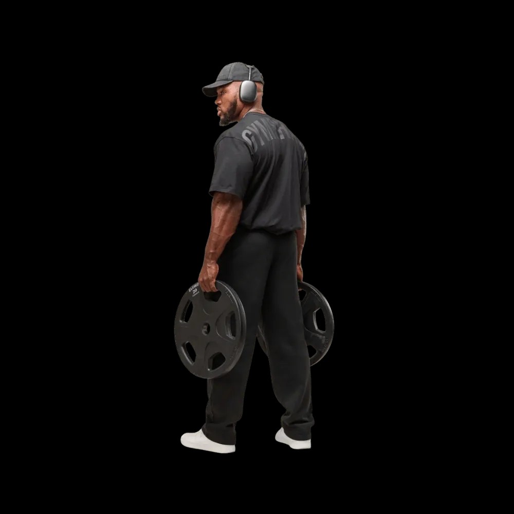 Gymshark Power T-Shirt Oversized Fit Black - HypeFly India View 4